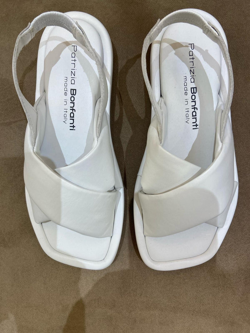 Patrizia Bonfanti White Leather Sandals