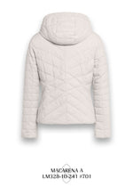 District Macarena Sand Fitted Quilted  Jacket With Hood