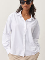 Jane Lushka Ivona White Shirt with Puff Sleeve
