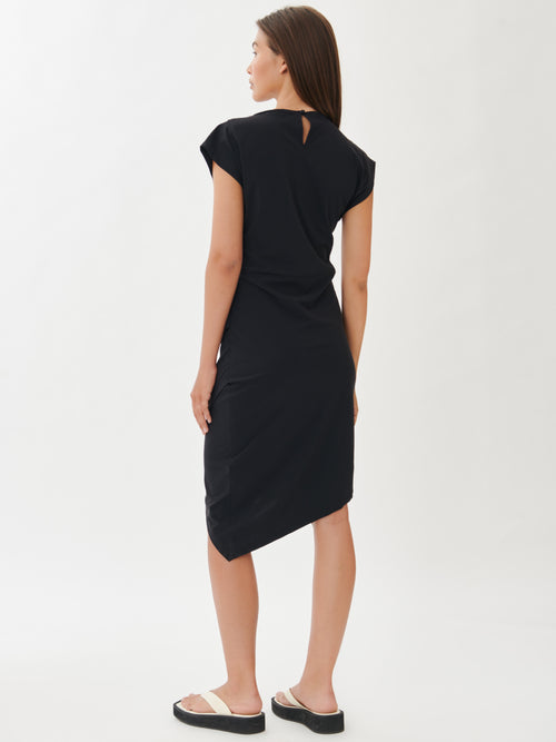 Jane Lushka Luxor Stretch Dress in Black back