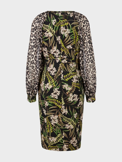 Marc Cain Fitted Leaf Print Dress | Womens Dresses Ireland | Shamon –  Shamon Boutique