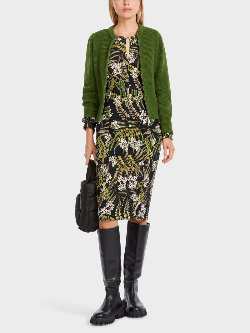 Marc Cain Fitted Leaf Print | Womens Dresses – Shamon | Ireland Shamon Dress Boutique