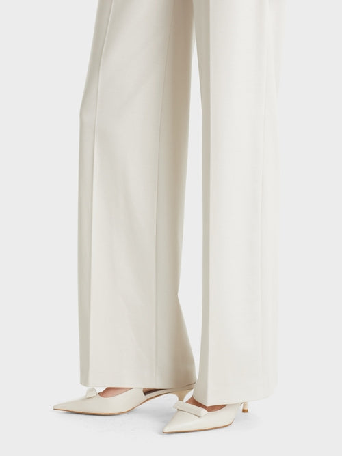 Marc Cain Winder Wide Leg Stretchy Sand Trousers