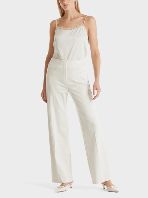 Marc Cain Winder Wide Leg Sand Trousers