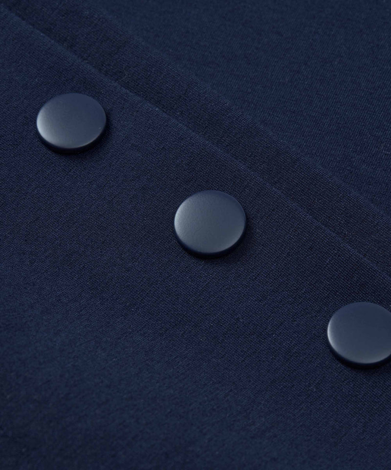 Masai Jadeka Short Blue Jacket with Button Detail on Sleeve