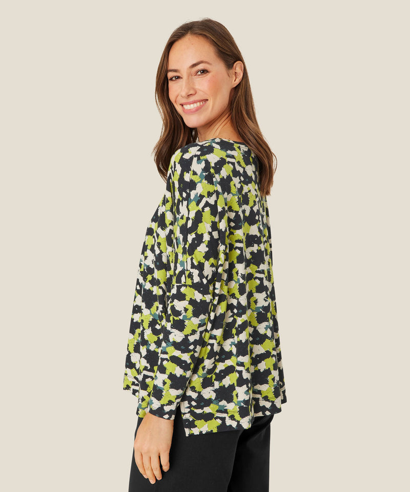 Masia Barr Jersey Oasis Printed Oversized Top