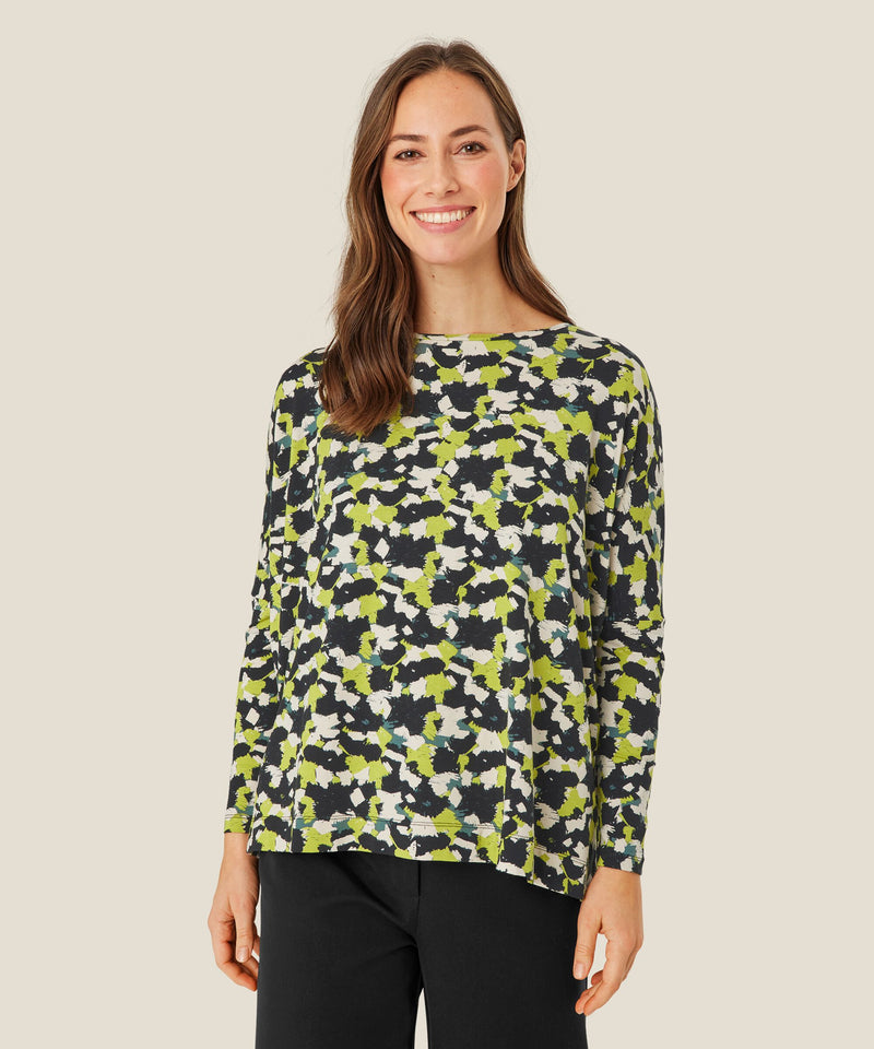 Masia Barr Jersey Oasis Printed Top