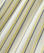 Masai Iduki Cotton Yellow and Blue Striped Shirt