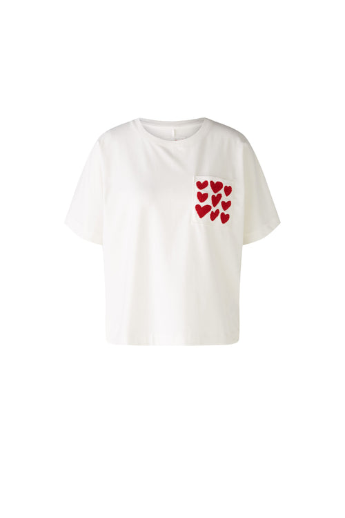 Oui Short Sleeve Love Heart T-Shirt