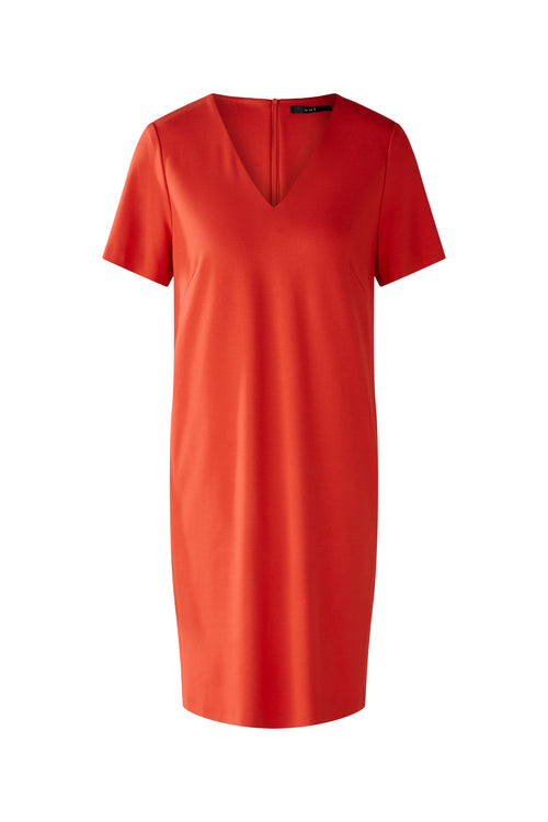 Oui Jersey Casual Dress in Red