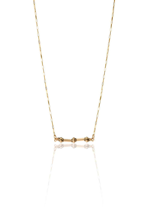 Scribble & Stone Horizon Goldfill Gemstone Pendant Necklace